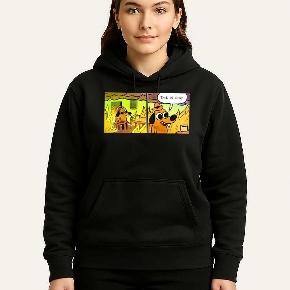 This Is Fine Meme Shirt Hoodie