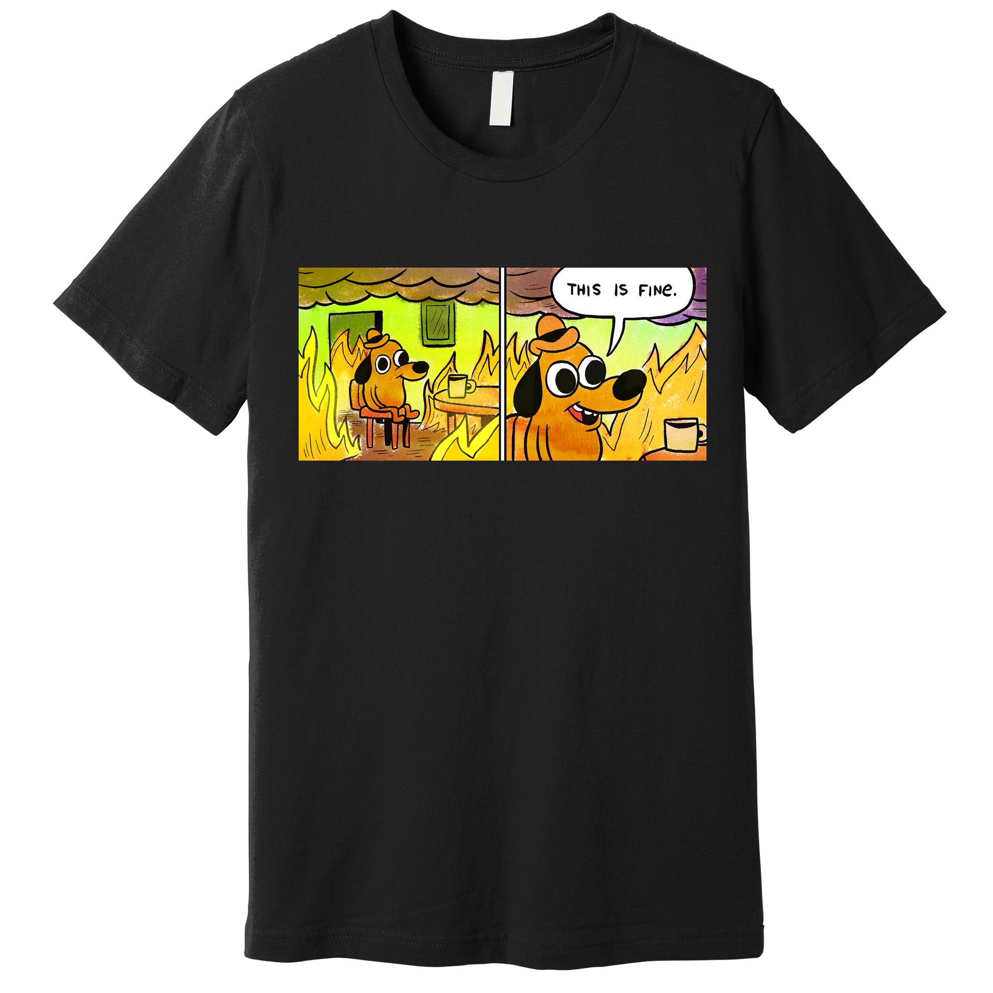 This Is Fine Meme Shirt Premium T-Shirt
