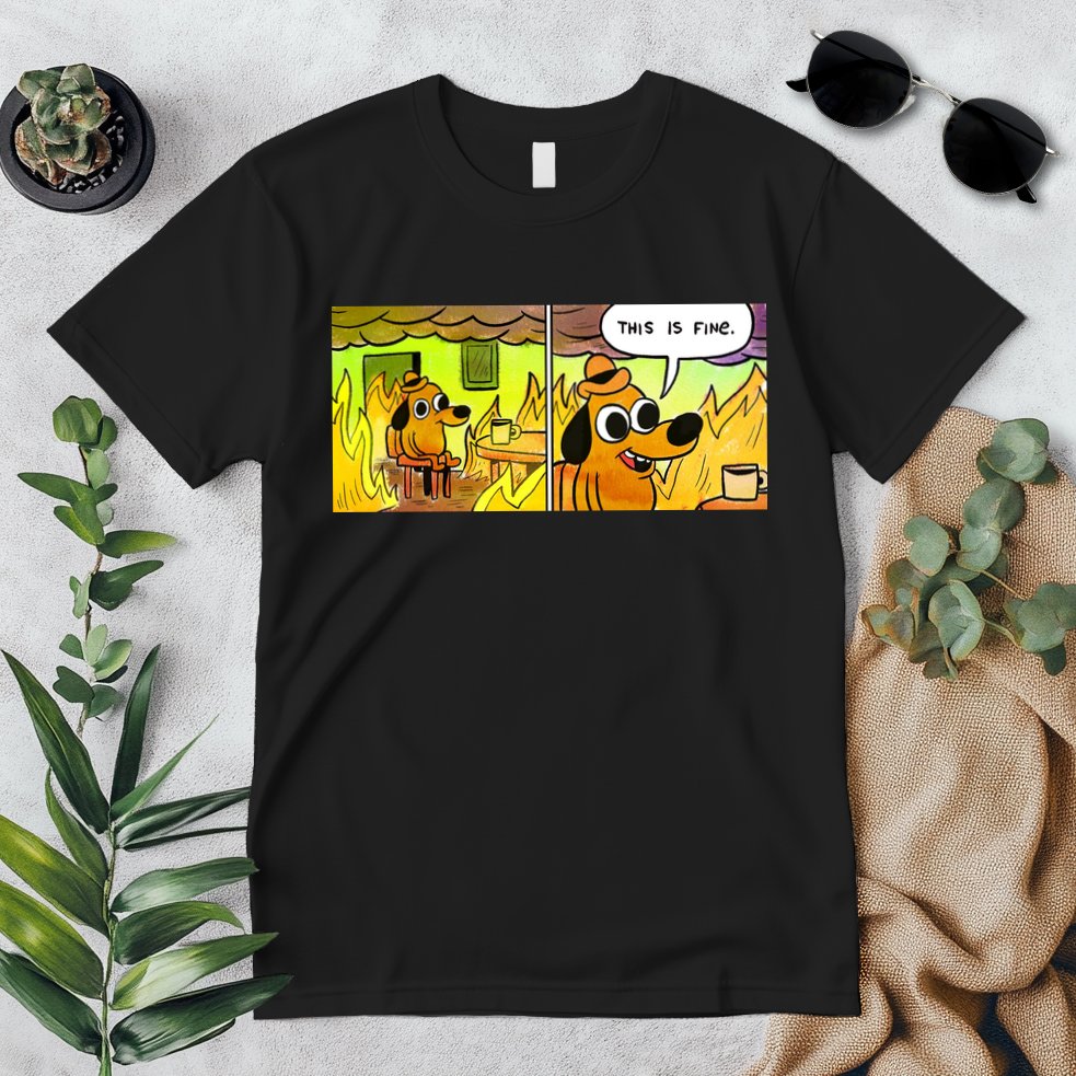 This Is Fine Meme Shirt Premium T-Shirt