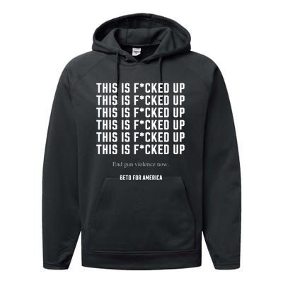 This Is Fucked Up Beto Performance Fleece Hoodie