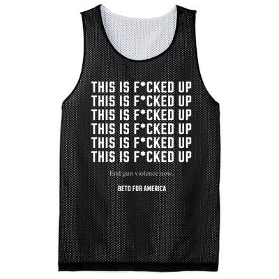 This Is Fucked Up Beto Mesh Reversible Basketball Jersey Tank