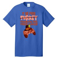 T Is For Thankful For Video Games Thanksgiving Turkey Gamer Great Gift Tall T-Shirt