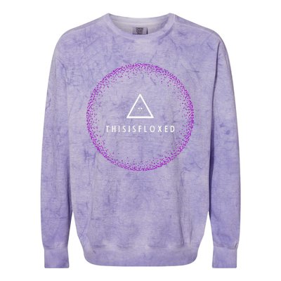 This Is Floxed Fluoroquinolone Toxicity Awareness Colorblast Crewneck Sweatshirt