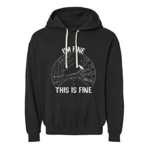 This Is Fine Garment-Dyed Fleece Hoodie