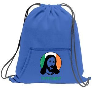 Tipperary Ireland Flag Jesus St Patricks Day Gift Sweatshirt Cinch Pack Bag