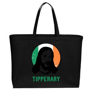 Tipperary Ireland Flag Jesus St Patricks Day Gift Cotton Canvas Jumbo Tote