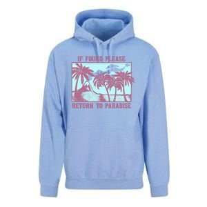 Trendy If Found Please Return To Paradise Beach Gift Unisex Surf Hoodie