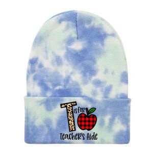 T Is For Teacher’s Aide Back To School Teacher Gift Tie Dye 12in Knit Beanie