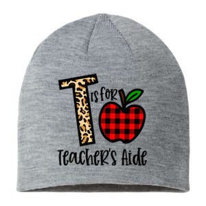 T Is For Teacher’s Aide Back To School Teacher Gift Sustainable Beanie