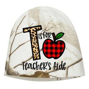 T Is For Teacher’s Aide Back To School Teacher Gift Kati - Camo Knit Beanie