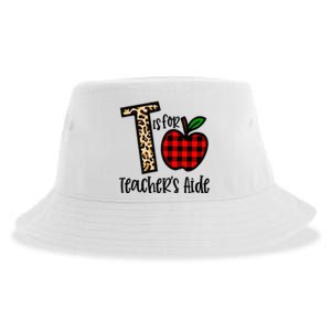 T Is For Teacher’s Aide Back To School Teacher Gift Sustainable Bucket Hat