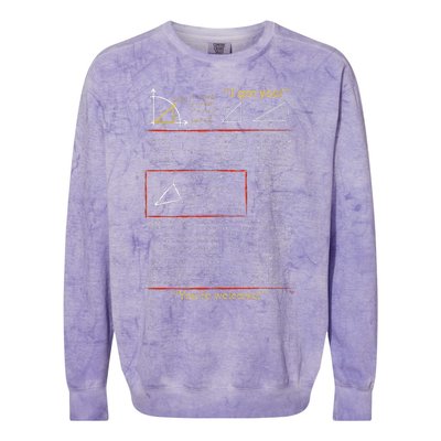 Trig Identities For You blackpenredpen Colorblast Crewneck Sweatshirt