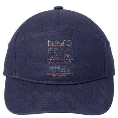 Trig Identities For You blackpenredpen 7-Panel Snapback Hat