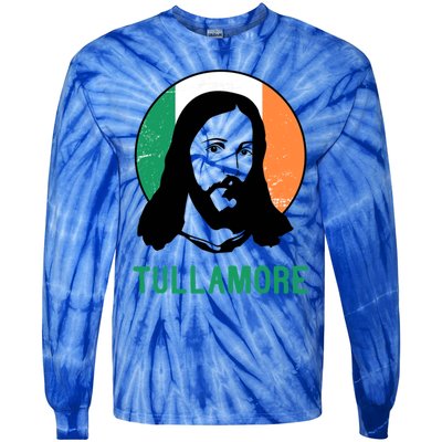 Tullamore Ireland Flag Jesus St Patricks Day Great Gift Tie-Dye Long Sleeve Shirt