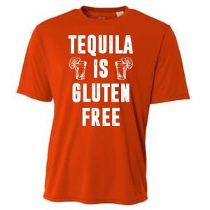 Tequila Is Gluten Free Funny Cooling Performance Crew T-Shirt