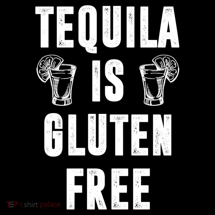 Tequila Is Gluten Free Funny USA-Made Doggie Bandana