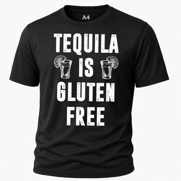 Tequila Is Gluten Free Funny Cooling Performance Crew T-Shirt