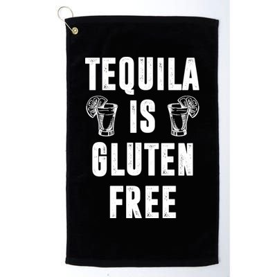 Tequila Is Gluten Free Funny Golf Towel