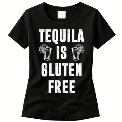 Tequila Is Gluten Free Funny Womens T-Shirt