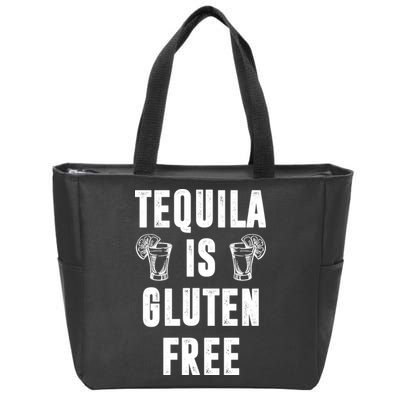 Tequila Is Gluten Free Funny Zip Tote Bag