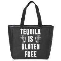 Tequila Is Gluten Free Funny Zip Tote Bag