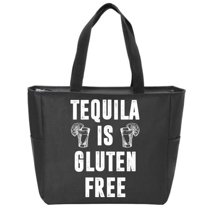 Tequila Is Gluten Free Funny Zip Tote Bag