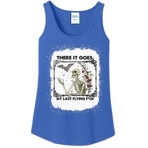 There It Goes My Last Flying F Halloween Skeleton Gift Ladies Essential Tank