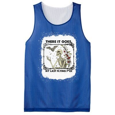 There It Goes My Last Flying F Halloween Skeleton Gift Mesh Reversible Basketball Jersey Tank