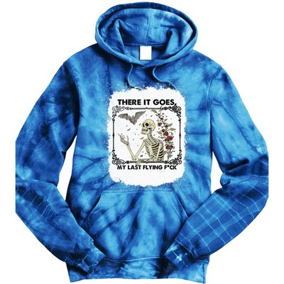 There It Goes My Last Flying F Halloween Skeleton Gift Tie Dye Hoodie