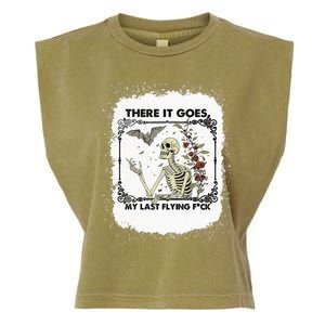 There It Goes My Last Flying F Halloween Skeleton Gift Garment-Dyed Women's Muscle Tee