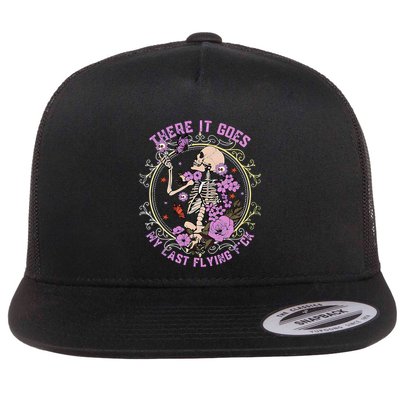 There It Goes My Last Flying Fck Funny Flat Bill Trucker Hat