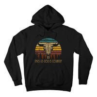 This Is GodS Music Country Bull Skulls Western Howdy Tall Hoodie