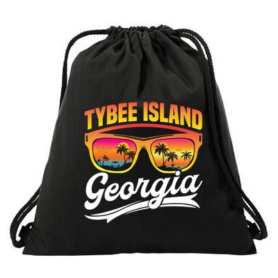 Tybee Island Georgia Vacation Summer Beach Tybee Island Cute Gift Drawstring Bag