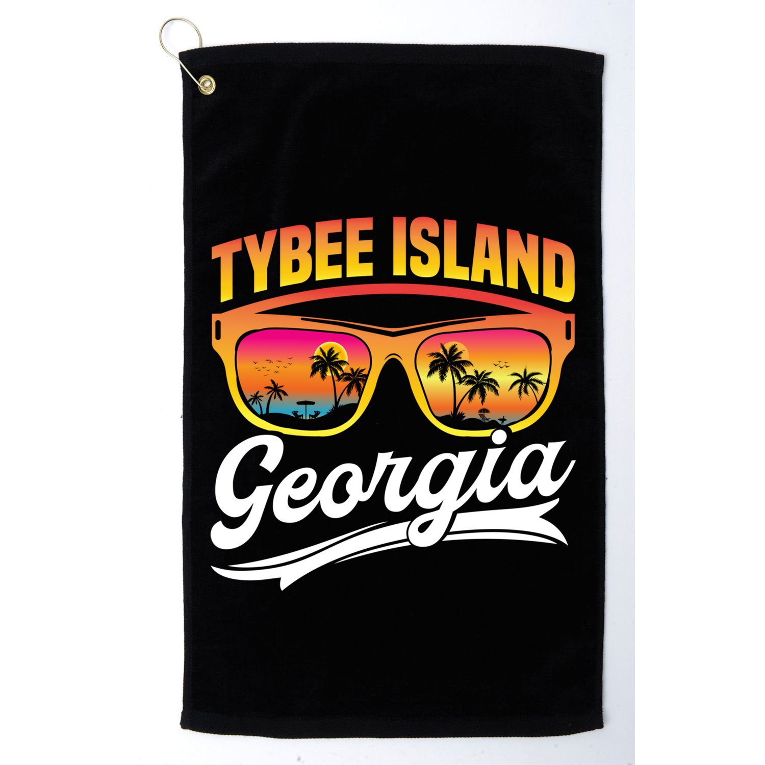 Tybee Island Georgia Vacation Summer Beach Tybee Island Cute Gift Golf Towel