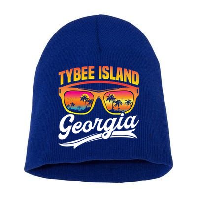 Tybee Island Georgia Vacation Summer Beach Tybee Island Cute Gift Short Acrylic Beanie