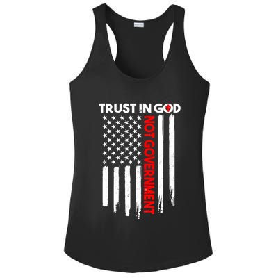 Trust In God Not The Government Patriotic Trust In God T Ladies PosiCharge Competitor Racerback Tank