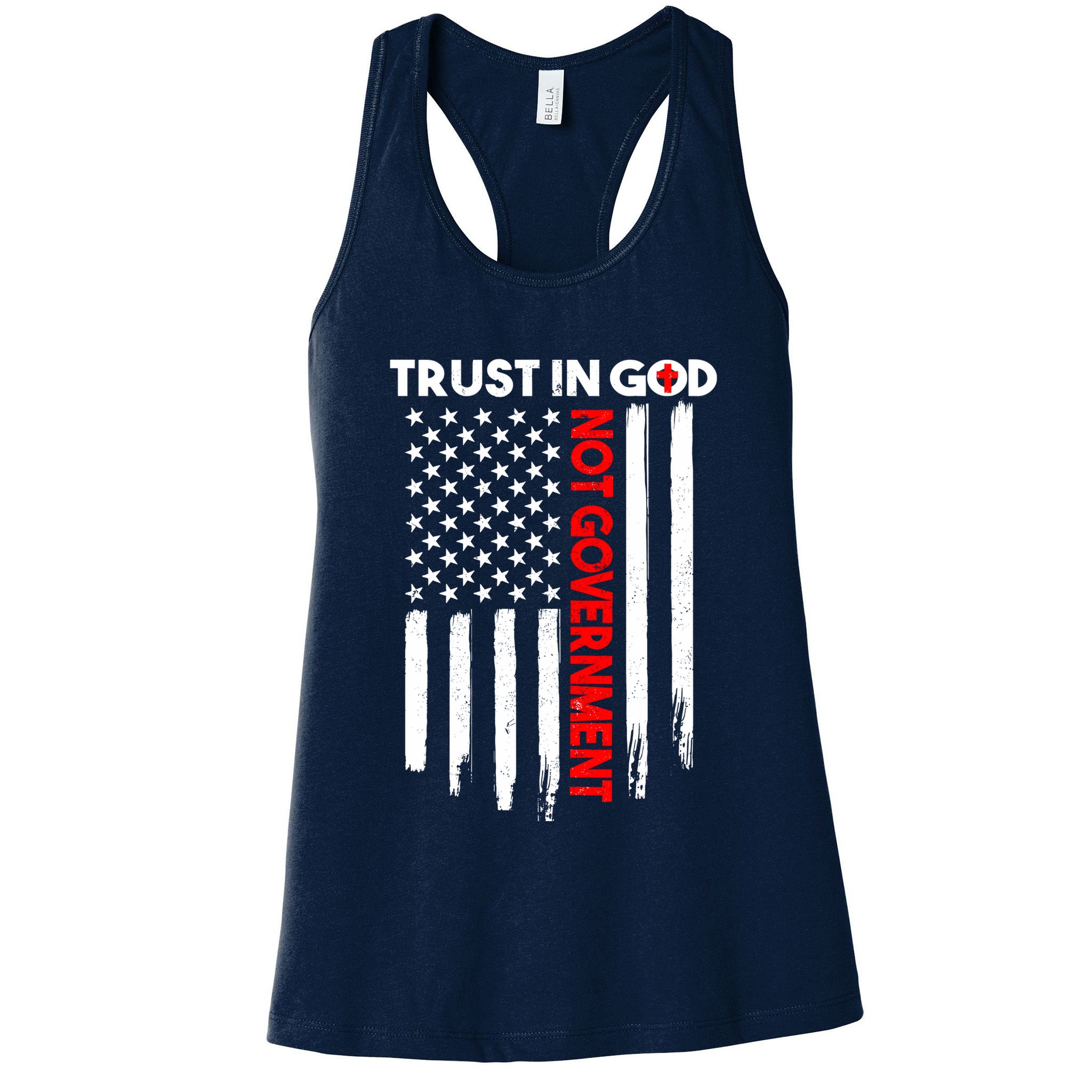 Trust In God Not The Government Patriotic Trust In God T Womens Tank Top