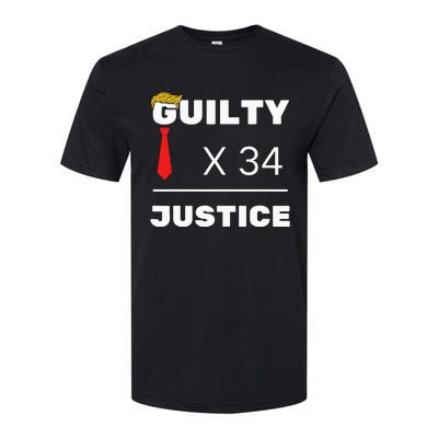 Trump Is Guilty Trump Is Guilty On 34 Counts Softstyle® CVC T-Shirt