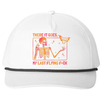 There It Goes My Last Flying F Skeletons Funny Halloween Great Gift Snapback Five-Panel Rope Hat