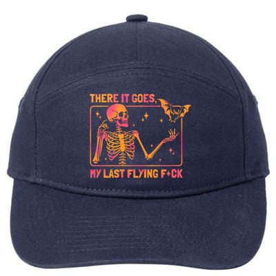 There It Goes My Last Flying F Skeletons Funny Halloween Great Gift 7-Panel Snapback Hat