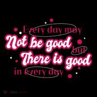 There Is Good In Every Day Quote Stripe Pom Pom Beanie