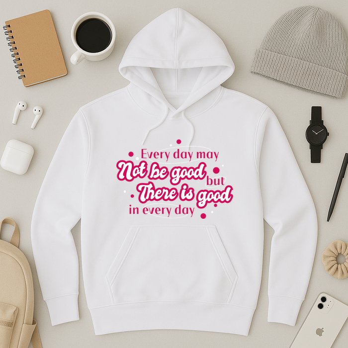There Is Good In Every Day Quote Hoodie