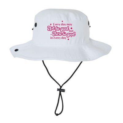 There Is Good In Every Day Quote Bucket Hat