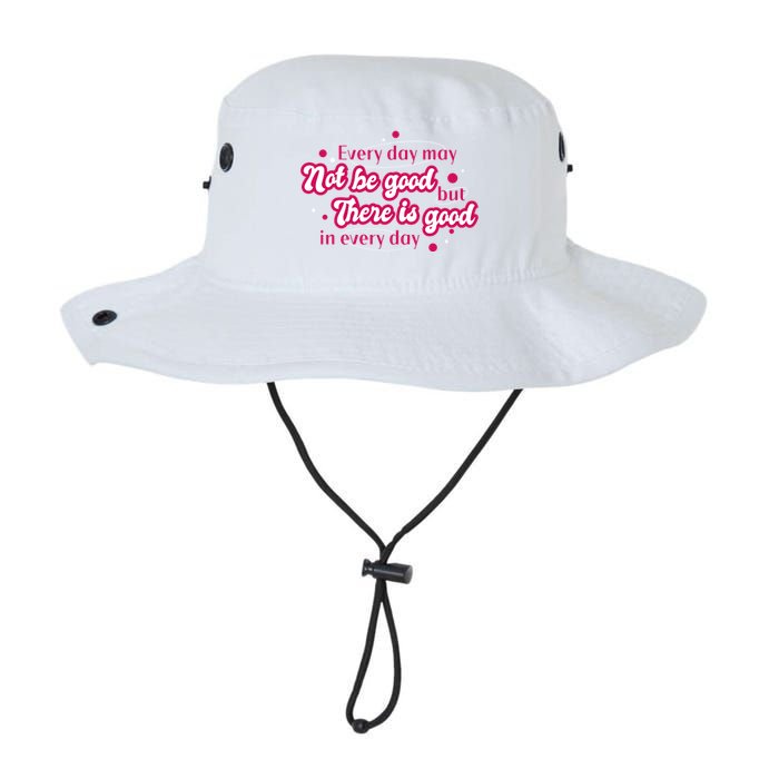 There Is Good In Every Day Quote Bucket Hat