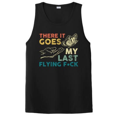 There It Goes My Last Flying Fck Funny Sarcastic Cute Gift PosiCharge Competitor Tank