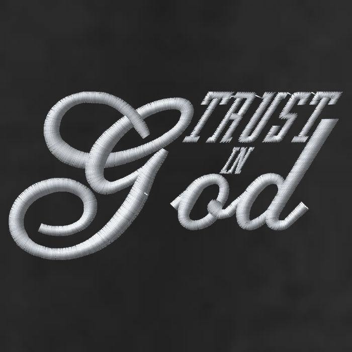 Trust In God Christian Faith In Jesus Embroidered Embroidered 7 Panel Mesh Trucker Snapback Hat
