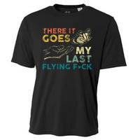 There It Goes My Last Flying Fck Funny Sarcastic Cooling Performance Crew T-Shirt