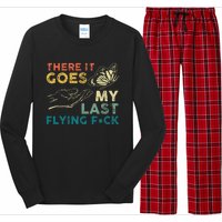 There It Goes My Last Flying Fck Funny Sarcastic Long Sleeve Pajama Set