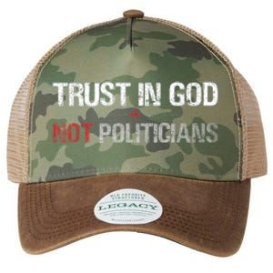 Trust In God Not Politicians Legacy Tie Dye Trucker Hat