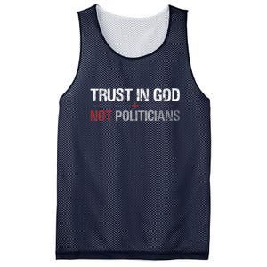 Trust In God Not Politicians Mesh Reversible Basketball Jersey Tank